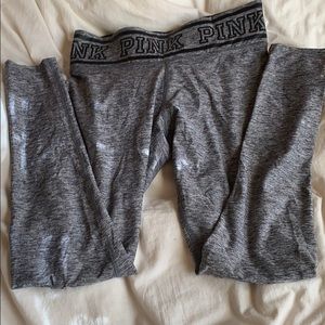 Pink grey leggings